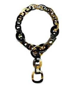 Collar de cuerno de búfalo Color miel ámbar/Collar de cuerno natural/Joyería de cuerno de búfalo Ligero y cómodo - Product Image 1