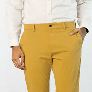 2023 Chino Pants Men Stretch Slim Classic Fit Casual Summer Pants <b>Trousers</b> Thin Cotton Elastic Waist Korean Male Business <b>Light</b> - Product Image 6