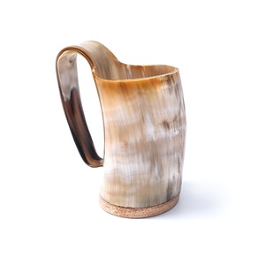 Customise logo Drinking horn <strong>beer</strong> mug/tankard and glass real horn buffalo ox latest design <strong>in</strong> india mug <strong>bulk</strong> manufacturer - Product Image 4