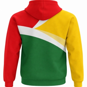 Sweat-shirts pour hommes de marque, vente en gros, logo personnalisé, multicolores, sweat-shirt à capuche surdimensionné avec fermeture éclair, sweat-shirt à capuche uni avec fermeture éclair - Product Image 2