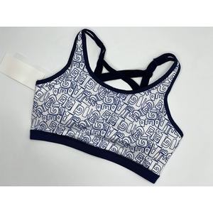Custom Sublimation Women Sports <b>Bra</b> Unisex 90% Polyester 10% Spandex Medium Impact Sports <b>Bra</b> With Strappy Back & Removable Pads - Product Image 4
