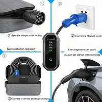 Nouveau chargeur portable AC EV 3,5 kW à prix d'usine avec écran LED, étanche IP54, Plug & Play, CCS2 16A pour usage commercial et domestique