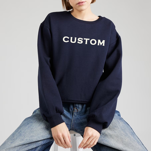 เสื้อสเวตเตอร์แบบสวมหัวคอกลมเสื้อสเวตเตอร์ไม่มีลายออกแบบโลโก้ได้ตามต้องการ - Product Image 6
