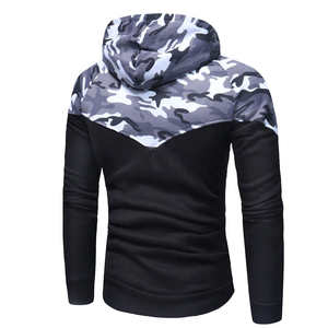 Chándal deportivo informal de moda con cuello levantado, conjunto de chándal de dos piezas con cremallera de algodón 100% para hombre de invierno - Product Image 4