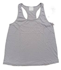 เสื้อกล้ามสีพื้นแขนกุดคอสี่เหลี่ยมของผู้หญิงรุ่นพื้นฐานลำลอง - Product Image 3