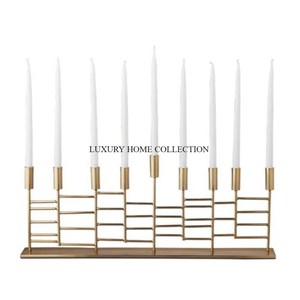 Unique Aluminum Antique Candle Holders 3 Arms <b>Table</b> <b>Top</b> <b>Decoration</b> Candle Holders Trending New Arrival Lightening Candle Holders - Product Image 2