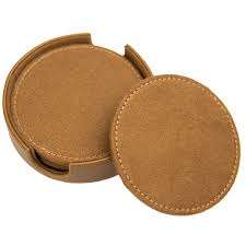 Juego de posavasos de cuero hecho a mano para mesa de comedor, decoración del hogar, cocina, tamaño promocional y personalizado al mejor precio - Product Image 4