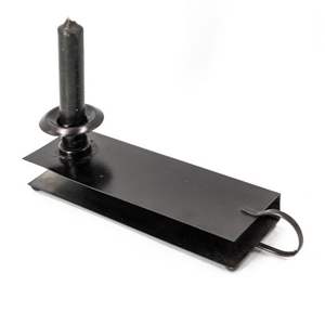 Porte-bougie en fil noir minimaliste, support géométrique pour bougie pilier, bougeoir en métal de luxe pour table à manger, décoration de restaurant - Product Image 5