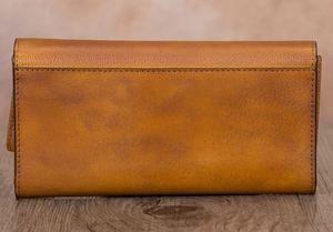 Portefeuille en cuir pour homme de haute qualité, nouveau design unique, cuir véritable, doublure en polyester, fermeture éclair imperméable, longueur longue - Product Image 3