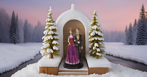Statue de figurine peinte à la main en résine de style moderne pour la maison ou le bureau, pour la décoration de mariage et de bureau. - Product Image 6