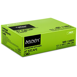 Green Translucent Polypropylene A7 Landscape Card <b>Box</b> 900 Cards 5 Support Plates 12.1 X 8.5 X 24.6 Cm - Product Image 2