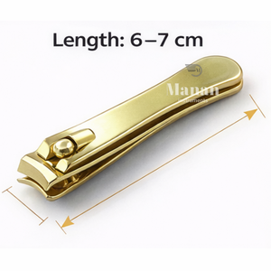 Coupe-ongles professionnel en acier inoxydable doré, lame tranchante, ouverture large, pour manucure et pédicure - Product Image 5