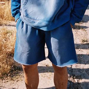 Short chaud 100% coton pour homme Short vintage lourd délavé à l'acide Short Streetwear pour homme avec logo personnalisé - Product Image 6