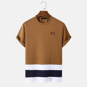 Nouveau T-shirt Homme Tendance à Manches Courtes, Style Streetwear, Écologique, Séchage Rapide, Léger, 100% Coton, Vente Flash - Product Image 1