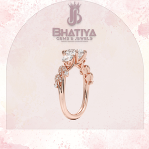 แหวนหมั้นเพชรรูปลูกแพร์1-3 CT สำหรับผู้หญิงของขวัญคริสต์มาสดีไซน์หินเดี่ยวสามชิ้นสำหรับแล็บของแท้ - Product Image 4