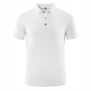 ODM Custom Men's 100% Polyester Cotton for Polo Shirt Wholesale Short <b>Sleeves</b> Solid Print for Work & Golf Occasions Embroidered - Product Image 3