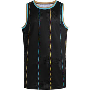 Maillots de basket-ball sans manches légers d'été en matériau respirant avec impression par sublimation personnalisée pour les clubs - Product Image 1