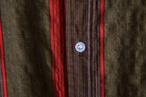 Haute qualité coton lin chemise à manches longues printemps lâche décontracté bouton jusqu'à couleur unie chemises pour hommes - Product Image 3