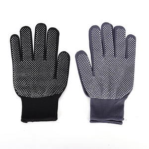 Gants de travail en coton avec texture micro-diamantée en relief, poignet tricoté antidérapant, gants de sécurité polyvalents - Product Image 2