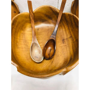 Ensemble de vaisselle de cuisine en teck de designer admirable, tendance, sculpté à la main, classique, pour table, au prix le plus bas - Product Image 2