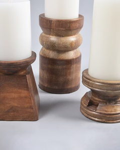 Candelero de madera decorativo de alta demanda, sala de estar versátil para, baño, mesa de comedor, decoración del hogar, proveedor indio - Product Image 4