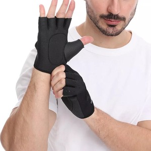 Guantes deportivos de ciclismo acolchados, guantes de medio dedo para bicicleta, absorbentes de golpes, antideslizantes, transpirables, para ciclismo de montaña y carretera - Product Image 4