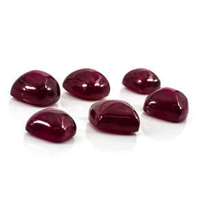 Pierre précieuse naturelle Rubis de Bangkok taille paine de sucre calibrée 8mm 9mm, Couleur rouge, Diamant brillant, Tanzanite, Péridot, Grenat rouge taille trionne - Product Image 1