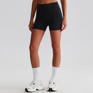 Pantalones Cortos Deportivos de Cintura Alta para Mujer con Logotipo Personalizado, Pantalones de Yoga Ajustados de Secado Rápido para Verano - Product Image 4