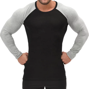 T-shirt uni à col rond 100% coton en gros T-shirt Streetwear vierge surdimensionné tricoté avec impression de logo personnalisé - Product Image 6