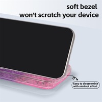 Coque de téléphone de luxe rose scintillante avec papillon et fleur pour iPhone 12 13 14 15 16 17 Pro Max, antichoc en TPU avec effet sable mouvant