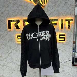 Sudadera con Capucha y Cremallera de Diseño Único, Impresión de Alta Calidad, Fabricada en Fábrica, Precio Económico, Sudaderas para Hombre - Product Image 1