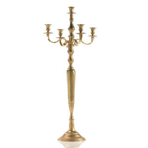 Candelabro de Metal y Aluminio Vintage, Soporte de Vela de 3 Brazos para Decoraciones de Mesa de Boda, Novedad, Venta Caliente - Product Image 3