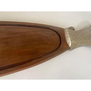 BIG DISCOUNT ! Fish Shaped Wooden And Metal Chopping <b>Board</b> For Luxurious Fashionable Kitchen Deco Elegant Kitchen <b>Tools</b> - Product Image 5
