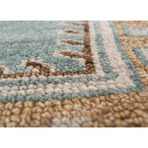 Tapis en laine noué à la main style Kilim Thyme Ivory, design géométrique rectangulaire pour la décoration de la maison et du salon AKWL-1718 - Product Image 3