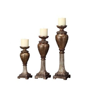 Meilleur bougeoir vintage en bois pour la décoration de la maison de luxe pour la pièce maîtresse de table taille personnalisée forme couleur - Product Image 4