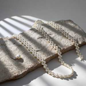 บริดเดลล่า BS34-I เข็มขัดแต่งงานสีไอวอรี่เพิร์ล ปรับขนาดได้ - Product Image 2