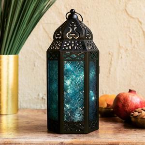 Vela de vidrio transparente para decoración del hogar, candelabro colgante de Metal Vintage para iluminación navideña de jardín - Product Image 5