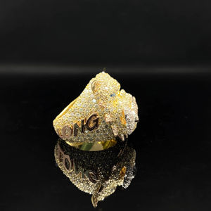 Bague en Moissanite qui passe le test du diamant, 0,5 carat DEF, sertie de pierres, en argent 925, monture à griffes, bague de fiançailles de luxe - Product Image 1