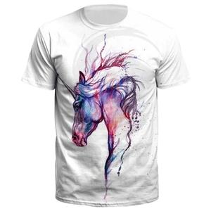 Camiseta con estampado digital para hombre, Camiseta deportiva informal con estampado 3D, camiseta de manga corta con cuello redondo para hombre - Product Image 1