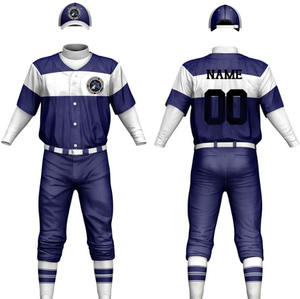 Maillot de baseball uni imprimé avec design personnalisé pour hommes, nouveaux vêtements de sport, uniformes sublimés, ensemble chemise et pantalon de baseball - Product Image 3