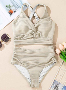 2025 nouveau Design personnalisé durable luxe taille haute taille élastique Micro pantalon femmes Unique impression maillot de bain avant - Product Image 5