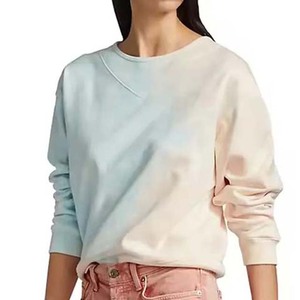 เสื้อสเวตเชิ้ตผ้าฝ้าย100% เบาระบายอากาศได้ดีสีพื้นสำหรับผู้หญิงเสื้อสเวตเชิ้ตลำลองสำหรับฤดูใบไม้ผลิ/ฤดูร้อน - Product Image 2