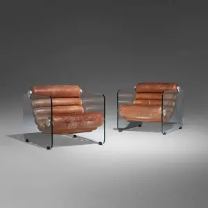 Semplice Design creativo acrilico soggiorno sedia per il tempo libero singolo divano sedia in acrilico trasparente divano sedia