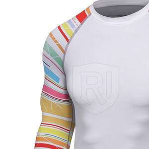 Top Qualité Meilleure Vente MMA Rash Guard Nouveau En Stock Taille Personnalisée Vêtements De Sport MMA Rash Guard - Product Image 4