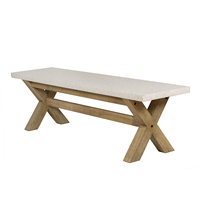 Banco de Concreto para Patio, Moderno, Duradero, Ecológico, Resistente al Agua, de Alta Calidad, para Uso en Parques y Centros Comerciales, Muebles de Exterior