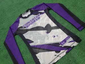 Rashguard de BJJ Personalizado con Tu Propio Logotipo, Impresión por Transferencia de Calor, Transpirable, Antibacteriano, UPF50+, Secado Rápido, para Hombre, MMA, Grappling - Product Image 3