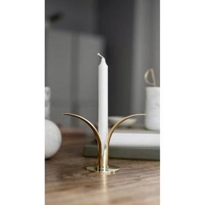 Bougeoir décoratif en aluminium finition dorée produit artisanal table d'amélioration avec art traditionnel indien - Product Image 3