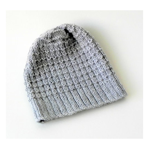 Bonnet polyvalent en tricot gaufré toute saison avec un design à la mode pour les sorties décontractées et les choix de style week-end de voyage - Product Image 4