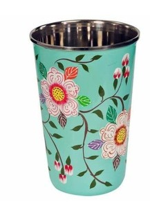 Acero inoxidable de vidrio pintado a mano de alta calidad con diseño moderno Busque utensilios de cocina para el hogar Vaso de acero inoxidable Home Hotel - Product Image 6