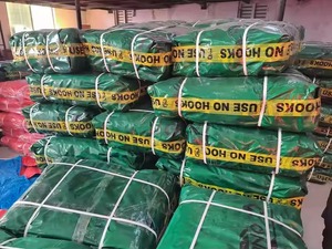 Wholesale Versatile Plain Style Dust <b>Curtain</b> Tarpaulin Fabric Bulk Supply for Scaffolding Safety Mesh in India - Product Image 3